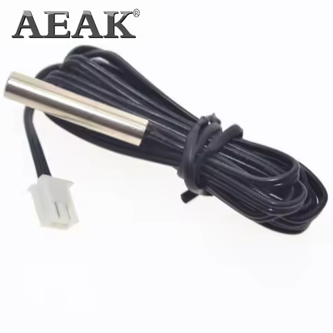 50CM 1M 2M 3M NTC Thermistor Temperature Sensor Waterproof Probe Wire 10K 1% 3950 W1209 W1401 cable