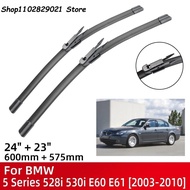Front Wiper Blades For BMW 5 Series 520i 523i 525i 528i 530i E60 E61 2003-2010 Windshield Windscreen