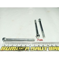 MESIN White Flange Bolt M6 田 70 (7cm) Key 8 Engine Block/ FO/ Flange/ Bolt