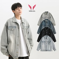 Jacket Men's Jean Jacket Demin Wash Retro Color High Quality Thick Fabric Standing From Unisex LUCY 