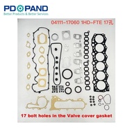 1HZ 1HDFT 1HDFTE Engine Overhaul Rebuilding Head Gasket Kit for Toyota Land Cruiser 80 100 HZJ70 HDJ