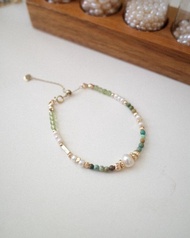 綠野仙蹤-綠松石 橄欖石 水晶手串