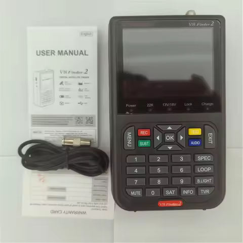 GTMEDIA V8 Finder 2 Satellite TV Finder Meter 3.5'' LCD DVB-S/S2/S2X H.265 Better Then V8 Finder 2 P