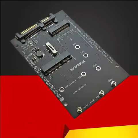M2 to SATA Adapter M.2 mSATA SSD Riser Board SATA M.2 NGFF mSATA SSD to SATA3.0 2.5 Adapter mSATA to