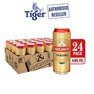 Anchor Strong Beer 490ml X 24 Cans. Cold Filtered