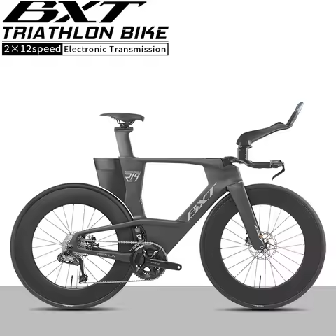 BXT T1000 Carbon TT Bike Triathlon TT Carbon Road Bike All Internal Wiring Frame Use L-TWOO ERX 2×12