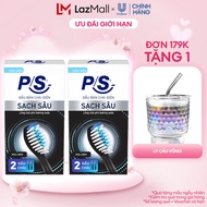 Bộ 4 đầu bàn chải điện P/S S100 Pro - Sạch Sâu Màu Đen