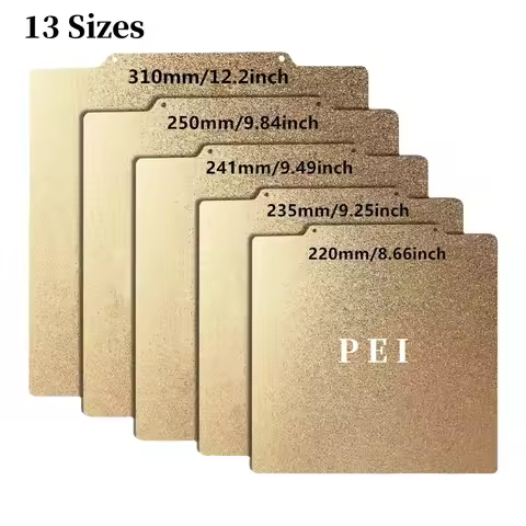 180/220/235/310/350mm Double-sided PEI Build Plate Upgrade Removal Textured PEI Magnetic Ender 3 V3 