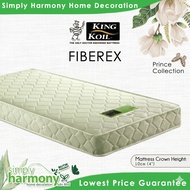SHSB King Koil Fiberex Rubberised Coir Fibre / Tilam King Koil Fiberex / Single / Super Single