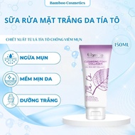 Sữa rửa mặt tía tô Bamboo giúp giảm mụn ẩn thông thoáng lỗ chân lông cho da luôn mịn màng 150ml
