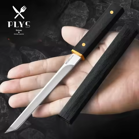 Fruit Knife Stainless Steel Home Portable Knife, M390 Multifunctional High Hardness Straight Knife S