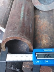 ท่อเหล็ก OD 60.3mm. ID 50.8mm.โตนอก OD 2นิ้วครึ่ง(60.3มม) ไม่มีตะเข็บเหล็ก OD 2.1/2" (60.3mm.)  ID 2