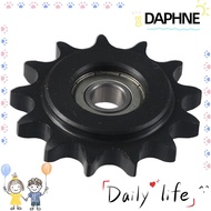 DAPHNE Chain Idler Sprocket, 10mm Bore 1/2" Pitch 13 Tooth Convex Idler Gear, with Insert C45 Carbon