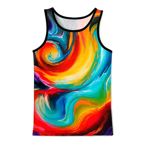 Graffiti Graphic Tank Top 3D Printed Gym Clothing Men Summer Streetwear Basketball Vest Quick Drying