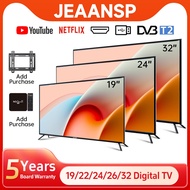 COD Murah Digital TV  32/26/24/22/19-inch HD 1080P DTV MYTV Smart TV 32/40/43/46/50 Inch Android 14
