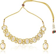 KUNDAN FAUX JEWELLERY SET WITH BEAUTIFULLY DESIGNED EARRINGS AND BEAUTIFULLY STYLED NECKLACE MESMERISING EYE CATCHER DESIGN ABSOLUTELY DIVINE, FAUX KUNDAN, faux kundan