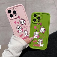 Mary Cat Phone Case Compatible for iPhone 15 11 14 Pro Max 13 12 MINI XS X XR 6S 7 8 PLUS SE 2020 Soft Frosted Full Coverage Casing