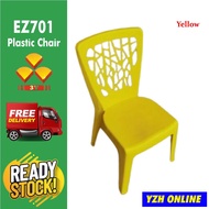 [Free Hantar] 3V Plastic Chair Ez701 10 colour choices / Solid Chair Free Delivery / kerusi meja makan 3V