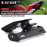 License Plate Holder LED Light For DUCATI Panigale 899 959 1199 1299 Panigale/S/R Motorcycle Tail Ti