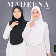 Tudung Instant Sarung Madeena Moss Crepe Awning Scuba
