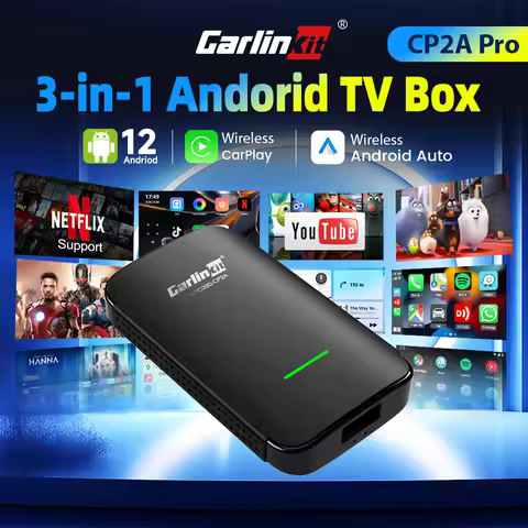 CarlinKit CP2A Pro Ai Box Wireless Adapter CarPlay Android Auto Wireless Smart CarPlay Box Support Y