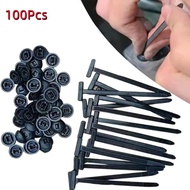 KEBIDU 100Pcs Nylon Universal Cable Tie Buckle Pin and Button Zip Ties Self-Locking Fixed Cables Zip