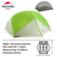 Naturehike Mongar Ultra light 2 คนเต็นท์ Professional Outdoor Camping Mountaineering Camping Wind Ra