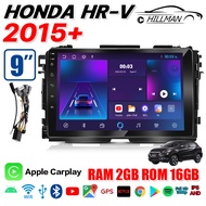 AO จอติดรถยนต์ HONDA HRV 2015 จอแอนดรอยด์ติดรถยนต์ เครื่องเสียงรถยนต์ GPS WIFI Apple Carplay android