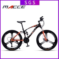 Macce Mountain Bike 27-speed 24/26 Inch Bicycle Men and Women Shock Absorber Double Disc Brake High Carbon Steel Frame Ultra Light Off-road Road Bike Free Shipping Fj9N