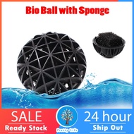 🐟1 pc🐟 Aquarium Fish Tank Bio Balls Filter Media 16 / 26 / 36mm Biosphere with sponge