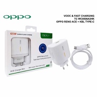 OPPO RENO ACE 2 65W FAST CHARGING VOOC MICRO USB & V00C TYPE-C SUPER FLASH CHARGING CHARGER