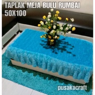 RASFUR FUR TABLECLOTH WITH TASSELS 50X100 Table Cloth