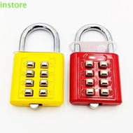 INSTORE Combination Padlock, Smart Lock Alloy Number Lock, Small Anti-theft 8 Digits Outdoor Lock Lu