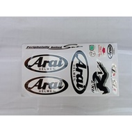 ✑✴✤Arai sticker set sticker/arai Helmet sticker