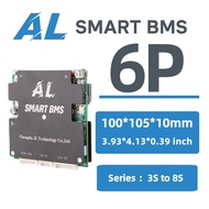 AL-AB8S6P Smart BMS 3-8S 60A APP Bluetooth Active Balance LiFePO4 Li-ion UART CAN RS485 EBike Solar 