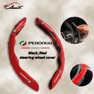 2pcs Perodua Car Steering Wheel Cover  Stering Cover 38CM Non-slip  Breathable Sweat-absorbent  All 
