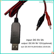 WU USB 5V to 6V 9V 12V Converter Step Up Voltage Converter Power Cable Replacement