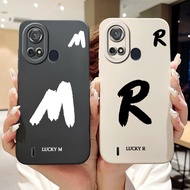 For Itel A49 Play / Itel A58 Lite / A631L Lucky Initial Letter Phone Casing Itel A49Play A58Lite Len