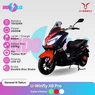Uwinfly X6 Tangkas Sepeda Motor Listrik Subsidi 2000W 72V Garansi 10Th