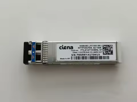 Original New Ciena Transceiver SFP 10G 1310NM FTLX1471D3BNL-NT NTTP30CFE6 10GBASE 10KM Sfp Fiber Swi