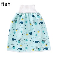 Comfy Childrens Diaper Skirt TPU Waterproof Fabric and Cotton for Baby Boy Girl Night Time Sleeping 