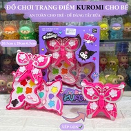 Bộ Đồ Chơi Trang Điểm Sanrio kuromi Tím Melody Cho Bé Gái - Đồ Chơi Trẻ Em Makeup An toàn