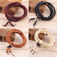 Sandalwood 6mm*108 Buddhist Prayer Beads Mala Multi-layer Wood Bracelet