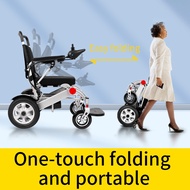 Adult electric wheelchair climbing assistance foldable