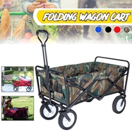 4-WHEEL FOLDABLE GOODS TROLLEY COLLAPSIBLE CAMP TROLLEY PUSH