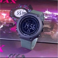 Jam Tangan Pria Skymax 1810G Original Tahan Air Tali Rubber Bakureh Watch