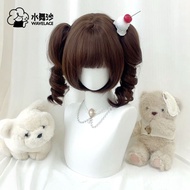 [Small Cake] Lolita Lolita Tiger Mouth Clip Double Ponytail Wig doll Feeling Little Lolita Simulatio