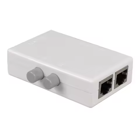 Networks Switches 2 Port 2 in 1 Out Extender RJ45 Networks Splitter Adapter