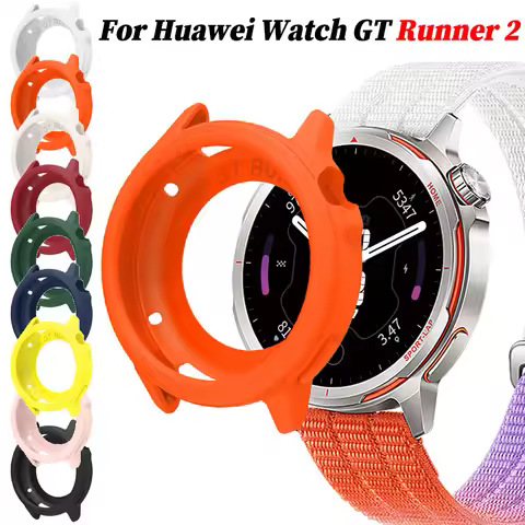 Soft Silicone Hollow Case for Huawei Watch GT Runner2 Smart Watch Bumper Cover Protector for Huawei 