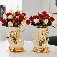 [48H Shipping] Ceramic vase for living room flower arrangement, European-style decorative piece, cre